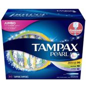 Tampax Pearl Plastic Regular Absorbency Unscented Tampons 18 Count