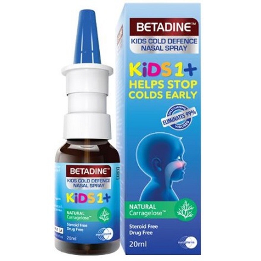BETADINE®, Cold Defence Kids Nasal Spray 20ml | Watsons Singapore BETADINE®, Cold Defence Kids Nasal Spray 20ml | Watsons Singapore