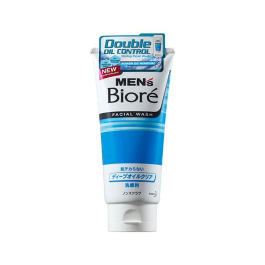 Men S Biore Double Oil Control Facial Wash 130g Watsons Singapore