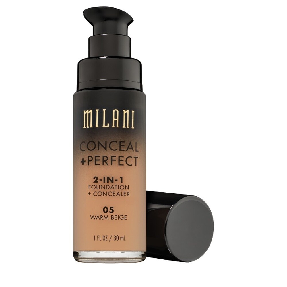 Milani Conceal And Perfect Foundation MILANI, Conceal & Perfect 2-In-1 Foundation 05 Warm Beige 30ml