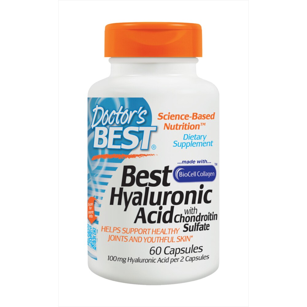 Doctor S Best Best Hyaluronic Acid With Chondroitin Sulfate Capsules 100mg Helps Support Healthy Joints And Youthful Skin 60s Watsons Singapore