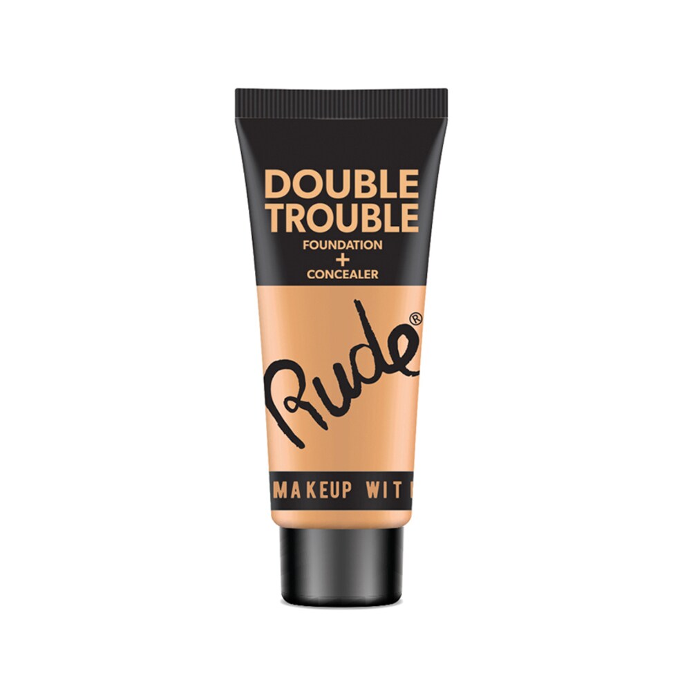 Rude Cosmetic Double Trouble Foundation Concealer Linen Watsons Singapore