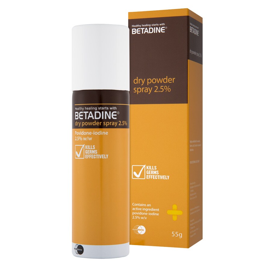 Betadine Dry Powder Spray 55g Watsons Singapore