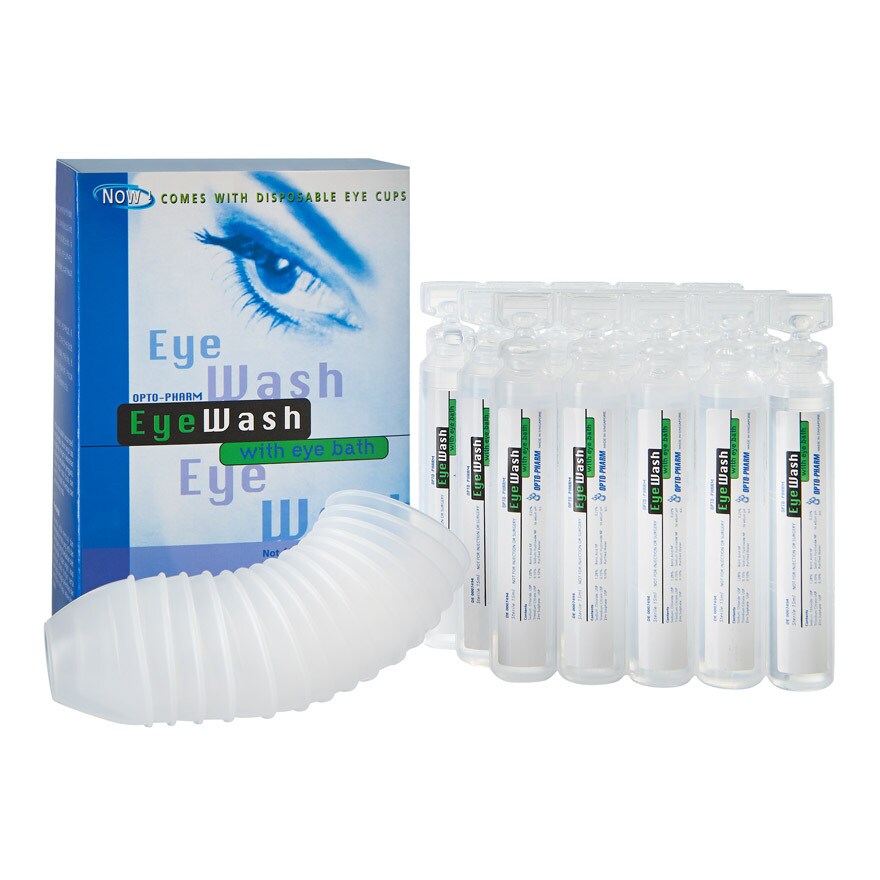 OPTO PHARM, Eyewash 15ml x 15s (Comes with Disposable Eyecups) | Watsons Singapore OPTO PHARM, Eyewash 15ml x 15s (Comes with Disposable Eyecups) | Watsons Singapore
