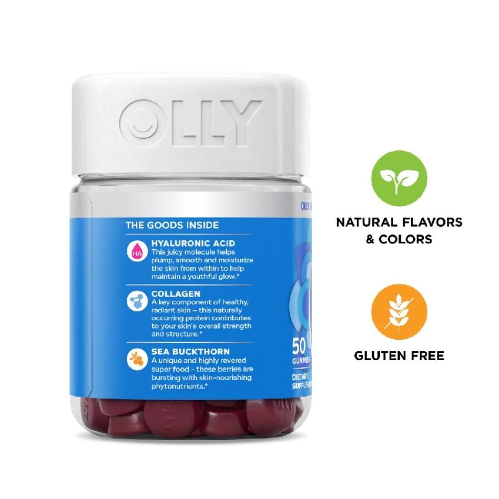 Olly Glowing Skin Vitamins With Collagen Hyaluronic Acid For Hydrated Youthful Skin Chewable Supplement 25 Day Supply 50s Watsons Singapore