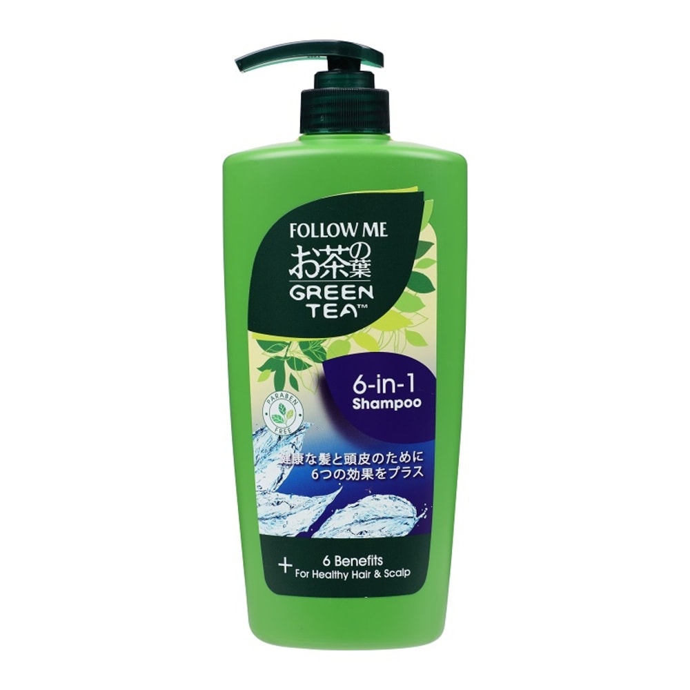 Follow Me, Green Tea 6 in 1 Shampoo 650ml