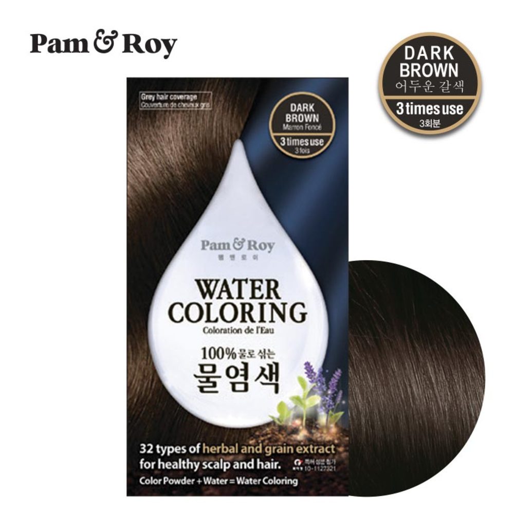 Pam Roy Herbal Hair Colour Darkbrown 10g 3 Sachets Per Box Watsons Singapore