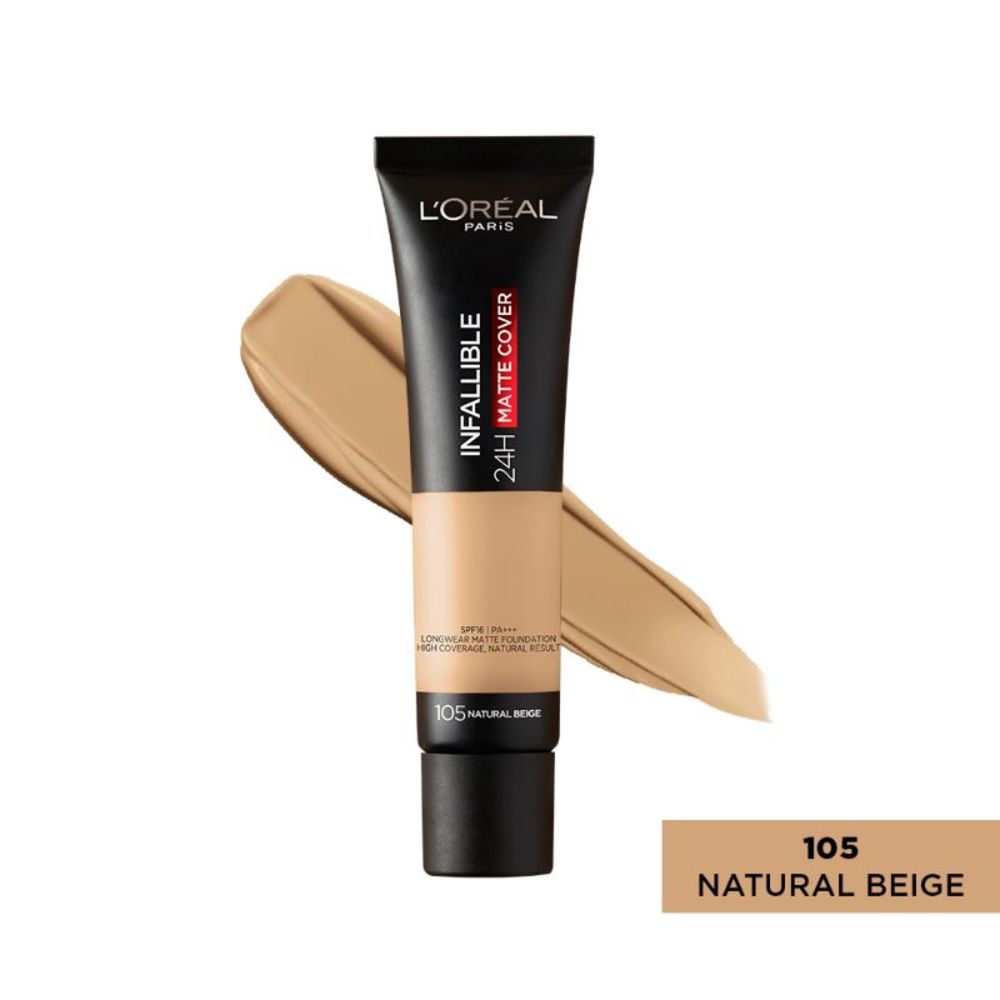 L Oreal Paris Makeup Infallible 24hr Matte Cover Foundation 105 Natural Beige 35ml Watsons Singapore
