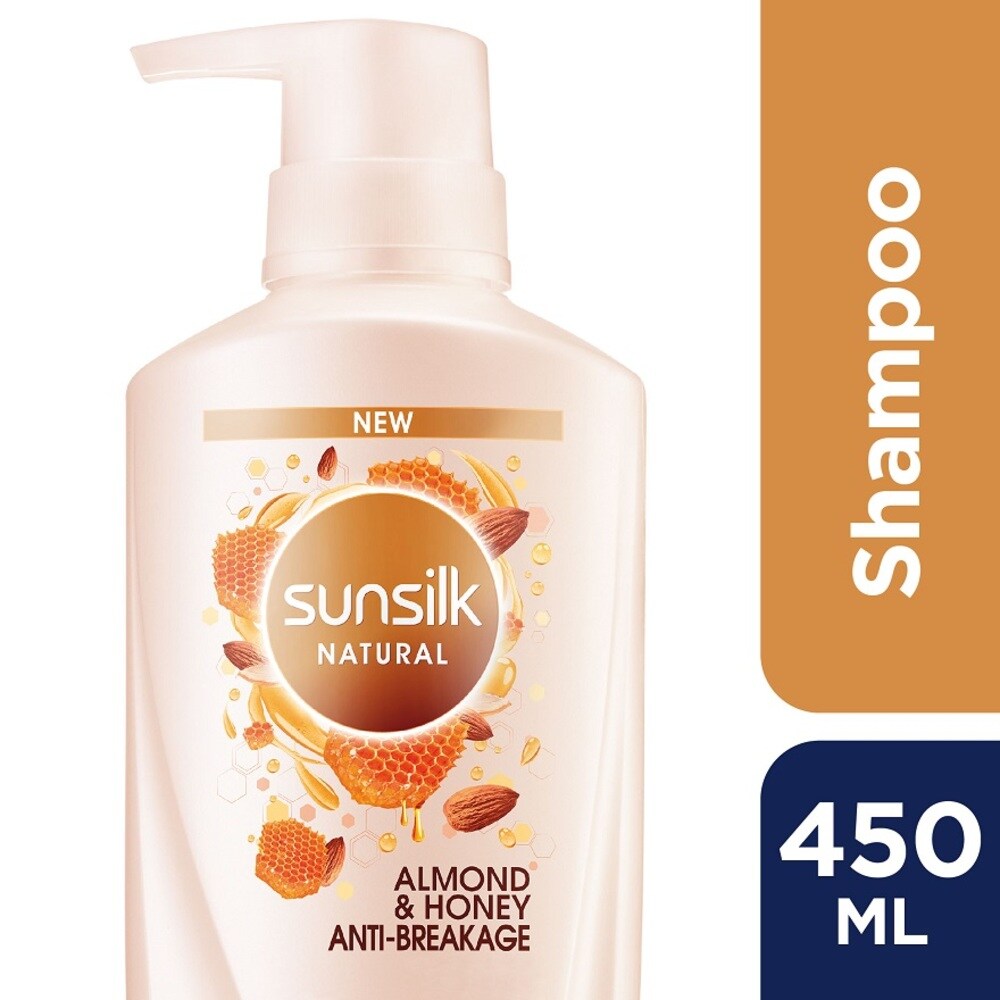 Sunsilk Natural Almond Honey Anti Breakage Shampoo 450ml