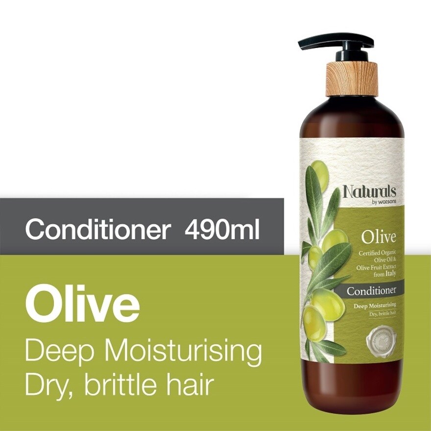 Naturals By Watsons Olive Conditioner 490ml Watsons Singapore