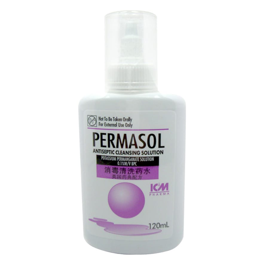 ICM PHARMA, Permasol Antiseptic Cleansing Solution 120ml | Watsons Singapore ICM PHARMA, Permasol Antiseptic Cleansing Solution 120ml | Watsons Singapore