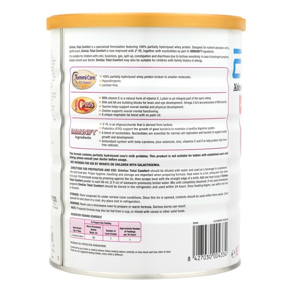 Similac Gain Total Comfort 2 820g Watsons Singapore