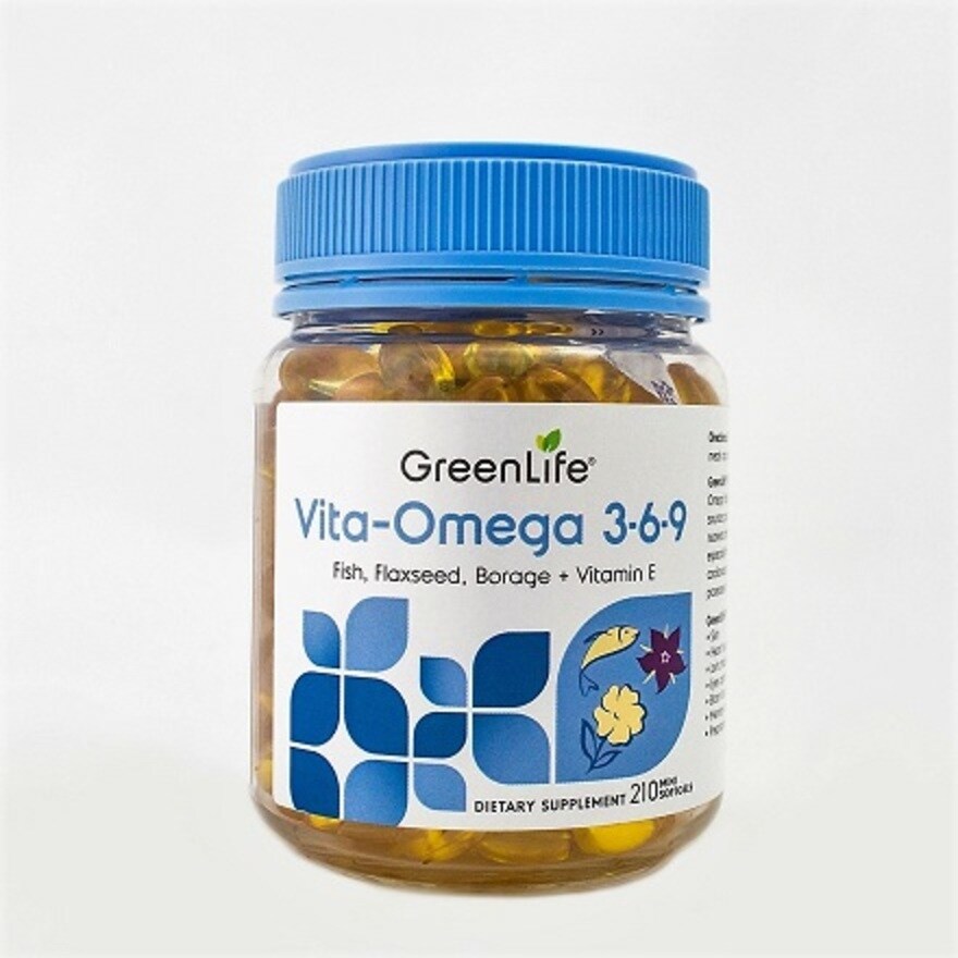 GREENLIFE, Vita-Omega 3·6·9 210 Soft Gels | Watsons Singapore GREENLIFE, Vita-Omega 3·6·9 210 Soft Gels | Watsons Singapore