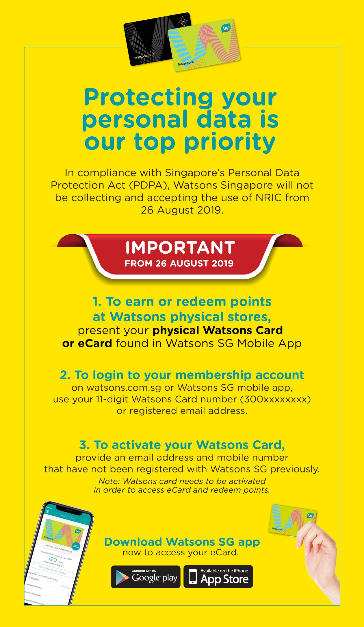 Earn Points Nric Watsons Singapore