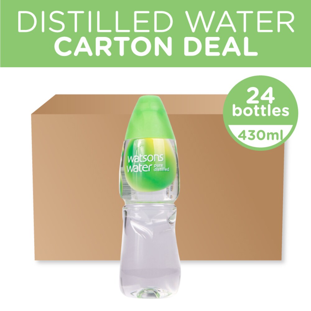 Watsons Distilled Water 430ml 24 Bottles Watsons Singapore