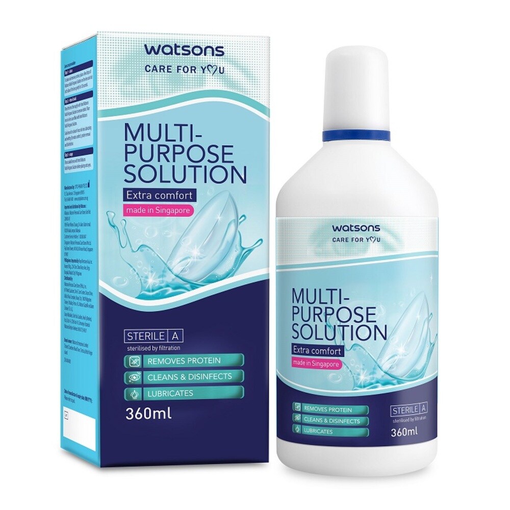 Watsons Multi Purpose Solution For Contact Lens Extra Comfort 360ml Watsons Singapore