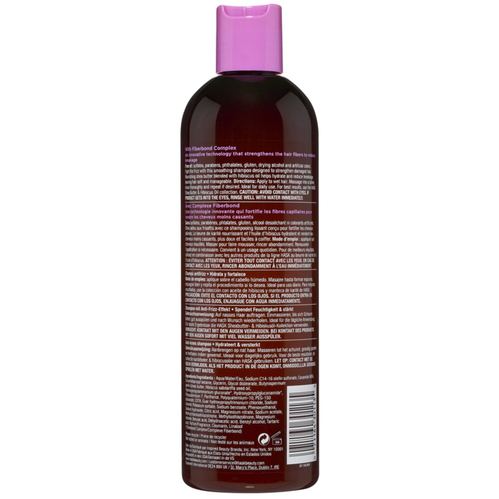 Hask Shea Butter Hibiscus Anti Frizz Shampoo 355ml Watsons Singapore