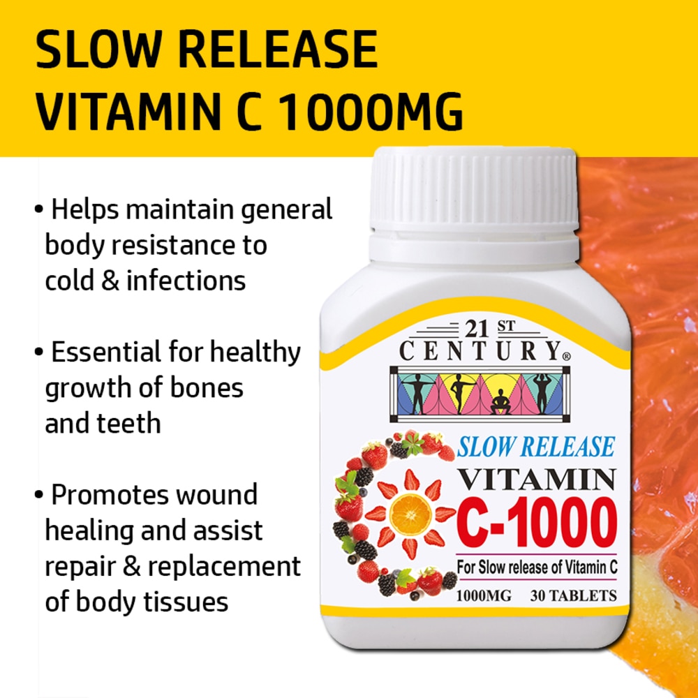 21st Century Slow Release Vitamin C 1000 Tablets Maintain Body Resistance 1000mg 30s Watsons Singapore 21st Century Slow Release Vitamin C 1000 Tablets Maintain Body Resistance 1000mg 30s Watsons Singapore