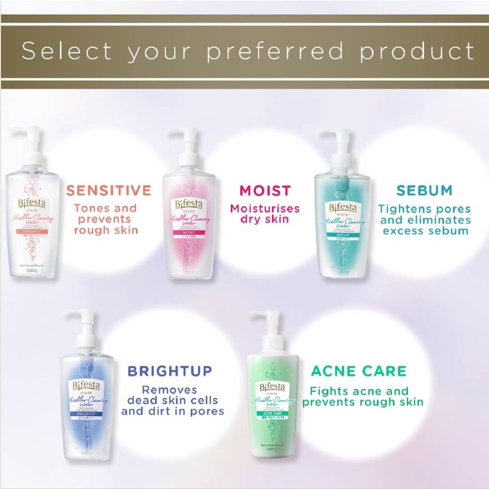 BIFESTA Micellar Cleansing Water Brightup Gentle On Skin boots-bifesta-eye-makeup-remover-145ml