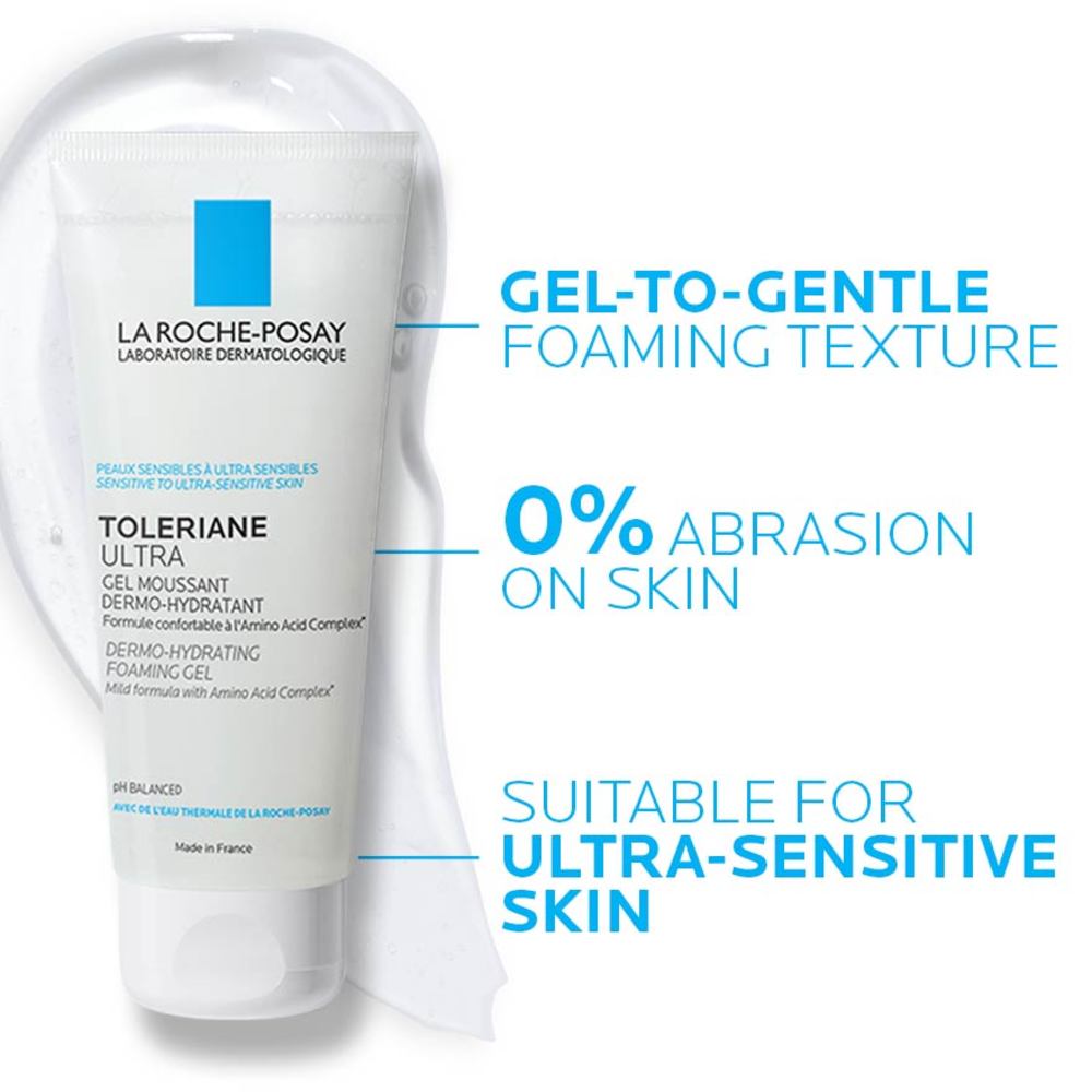 La Roche Posay Toleriane Ultra Dermo Hydrating Amino Acid Foaming Cleanser Suitable For Ultra Sensitive Skin 150ml Watsons Singapore