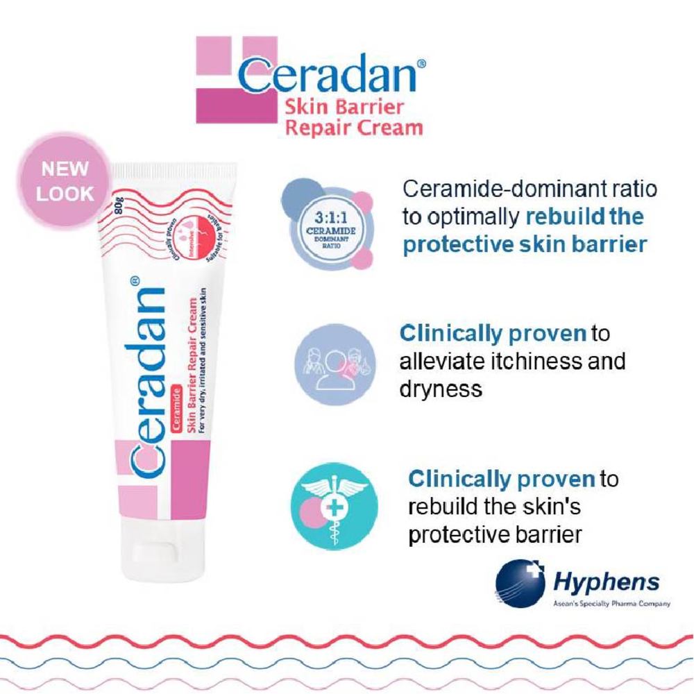 Ceradan Ceramide Dominant Skin Barrier Repair Cream 80g Watsons Singapore