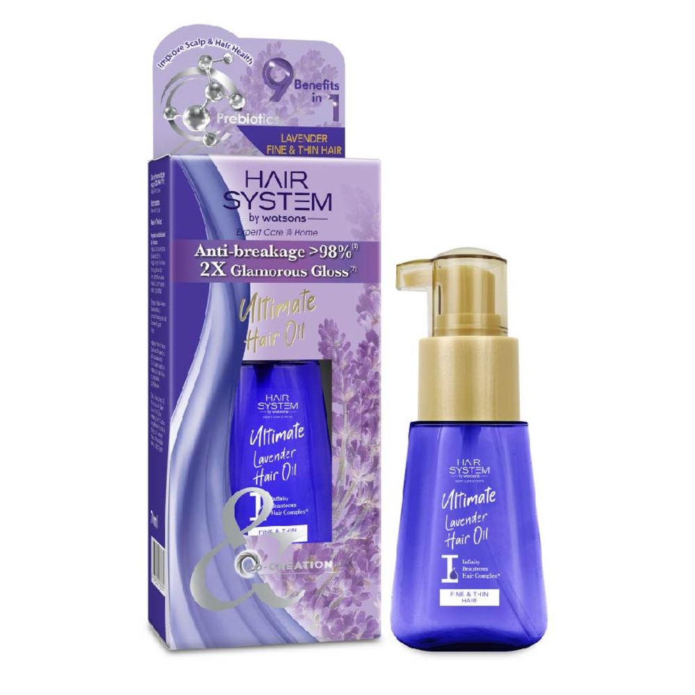 Hair System By Watsons Ultimate Lavender Hair Oil For Healthier Smoother Crystal Shine Hair 70ml Watsons Singapore