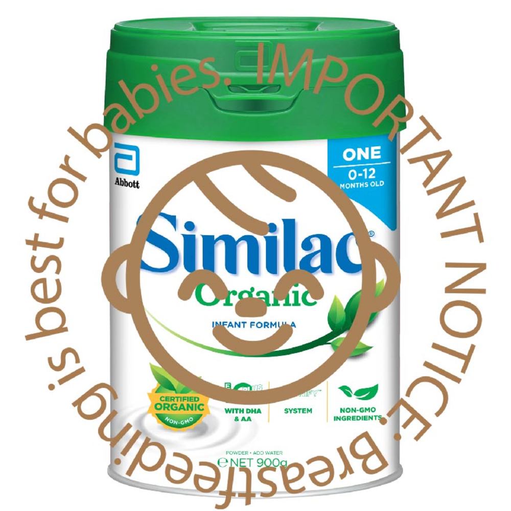 Similac Organic Infant Formula Baby Milk Powder Stage 1 For 0 To 12 Months 900g Watsons Singapore