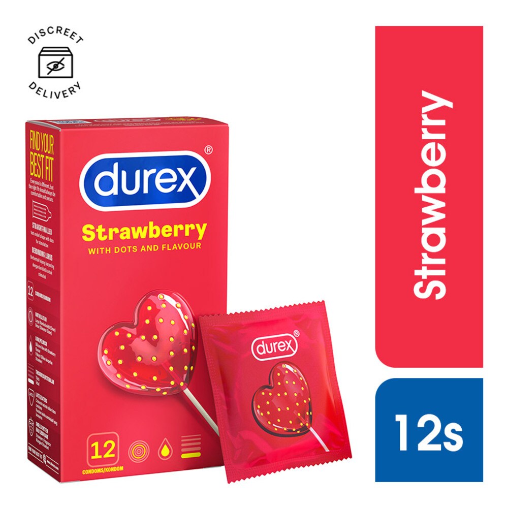 Durex Extra Pleasure Dotted Shape Condom Strawberry 12s Watsons Singapore