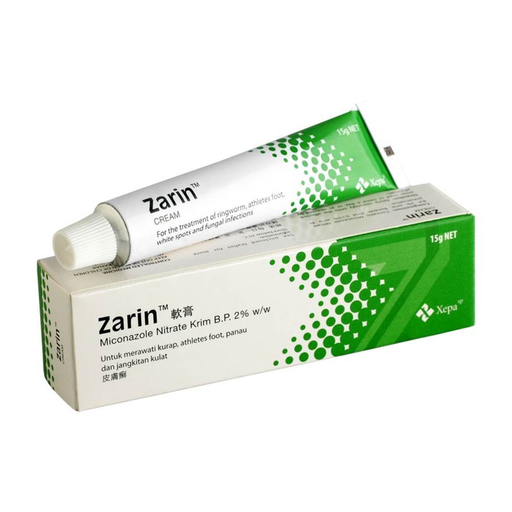 Zarin Anti Fungal Cream For Treatment Of Ringworm Atheletes Foot White Spots Fungal Infection 15g Watsons Singapore
