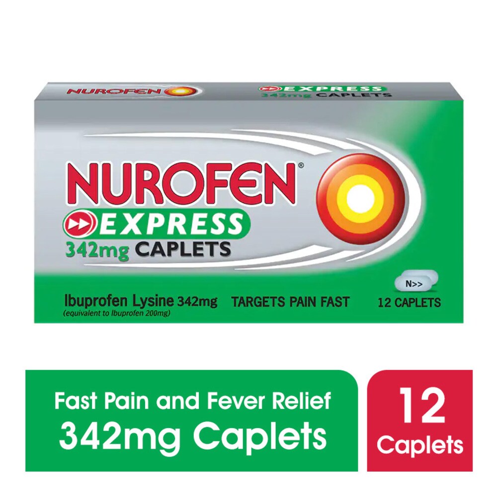 Nurofen Caplets Relieve Migraine Pain