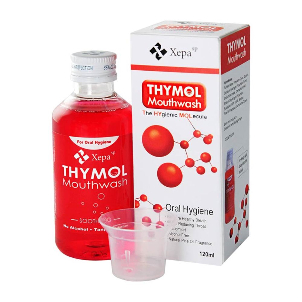 Thymol Soothing Mouthwash Alcohol Free Natural Pine Oil Fragrance For Sore Throat Bad Breath Oral Hygiene And Dentures Care 120ml Watsons Singapore