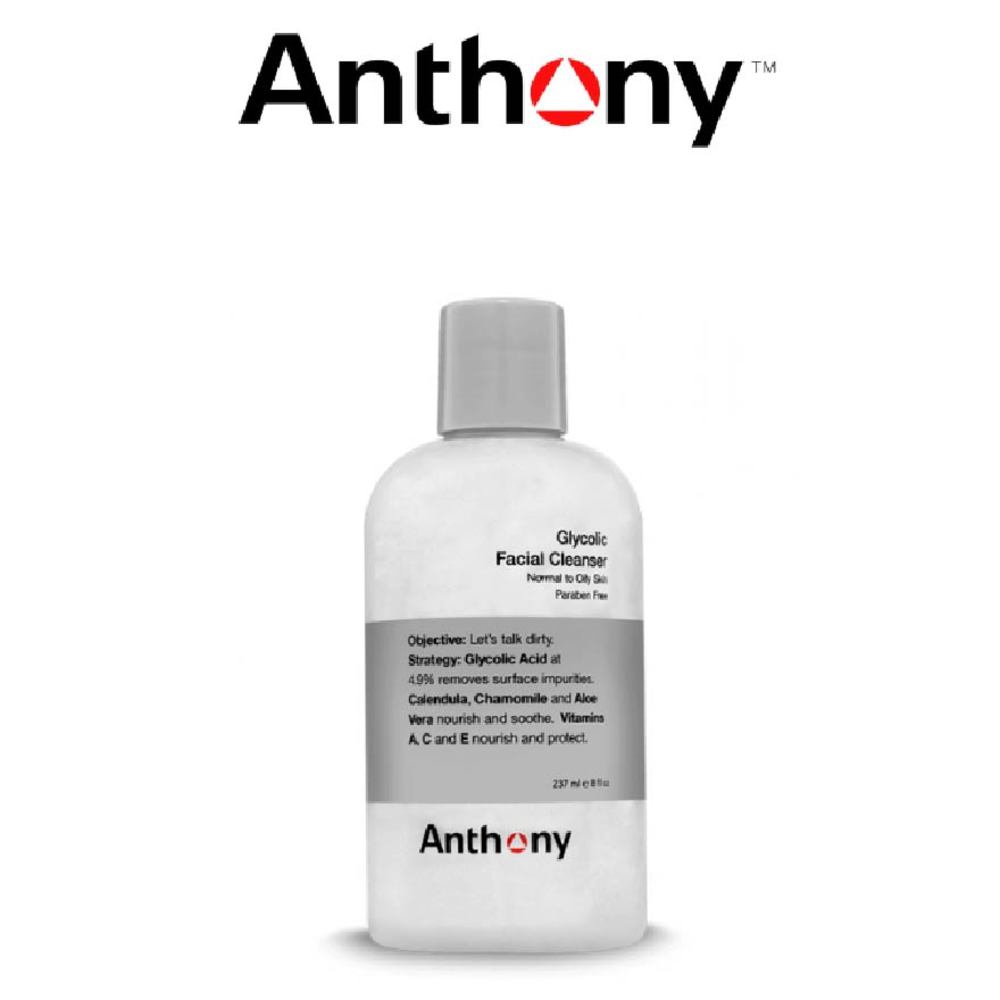 Anthony Glycolic Facial Cleanser Normal To Oily Skin Calendula Chamomile Aloe Vera 237ml Watsons Singapore