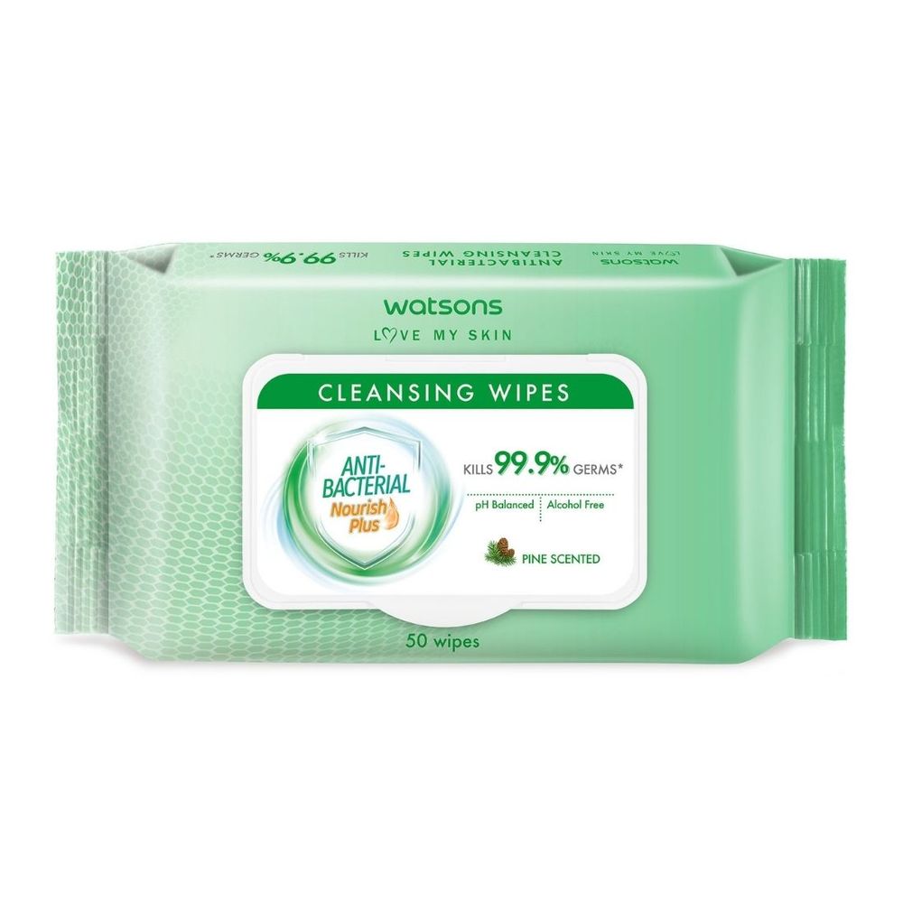 Watsons Antibacterial Cleansing Wet Wipes 50s Watsons Singapore