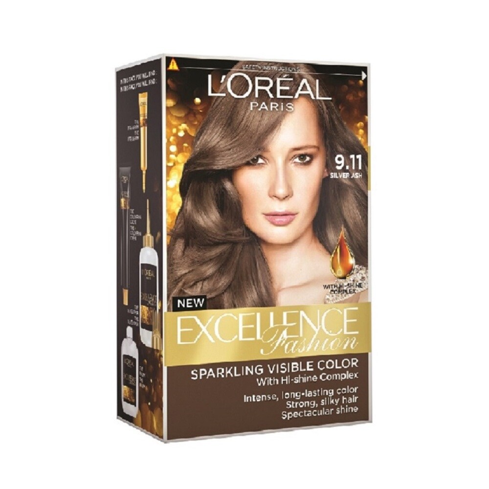 L Oreal Paris Excellence Parisian Fashion 9 11 Silver Ash Hair Colour Formulated For Dark Asian Hair No Bleaching Required 75ml Watsons Singapore