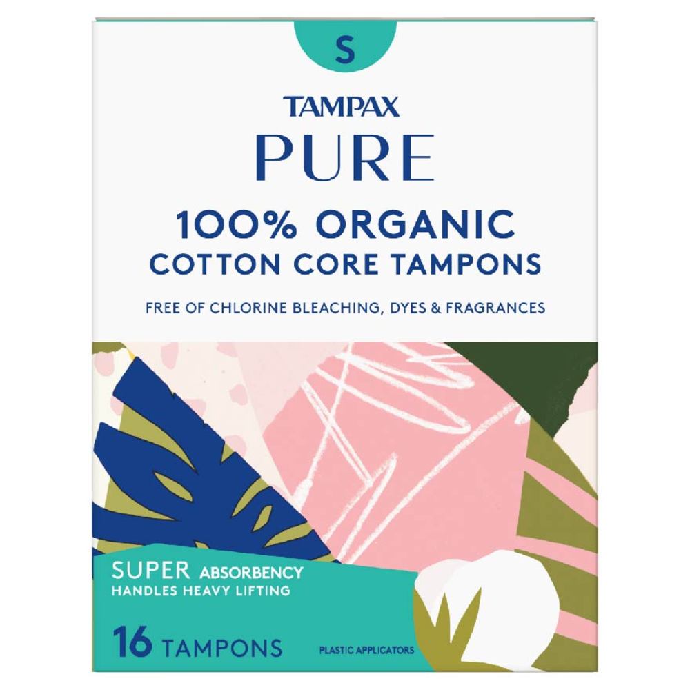 Tampax Pure 100 Organic Cotton Core Tampons Super Absorbency Unscented 16s Watsons Singapore